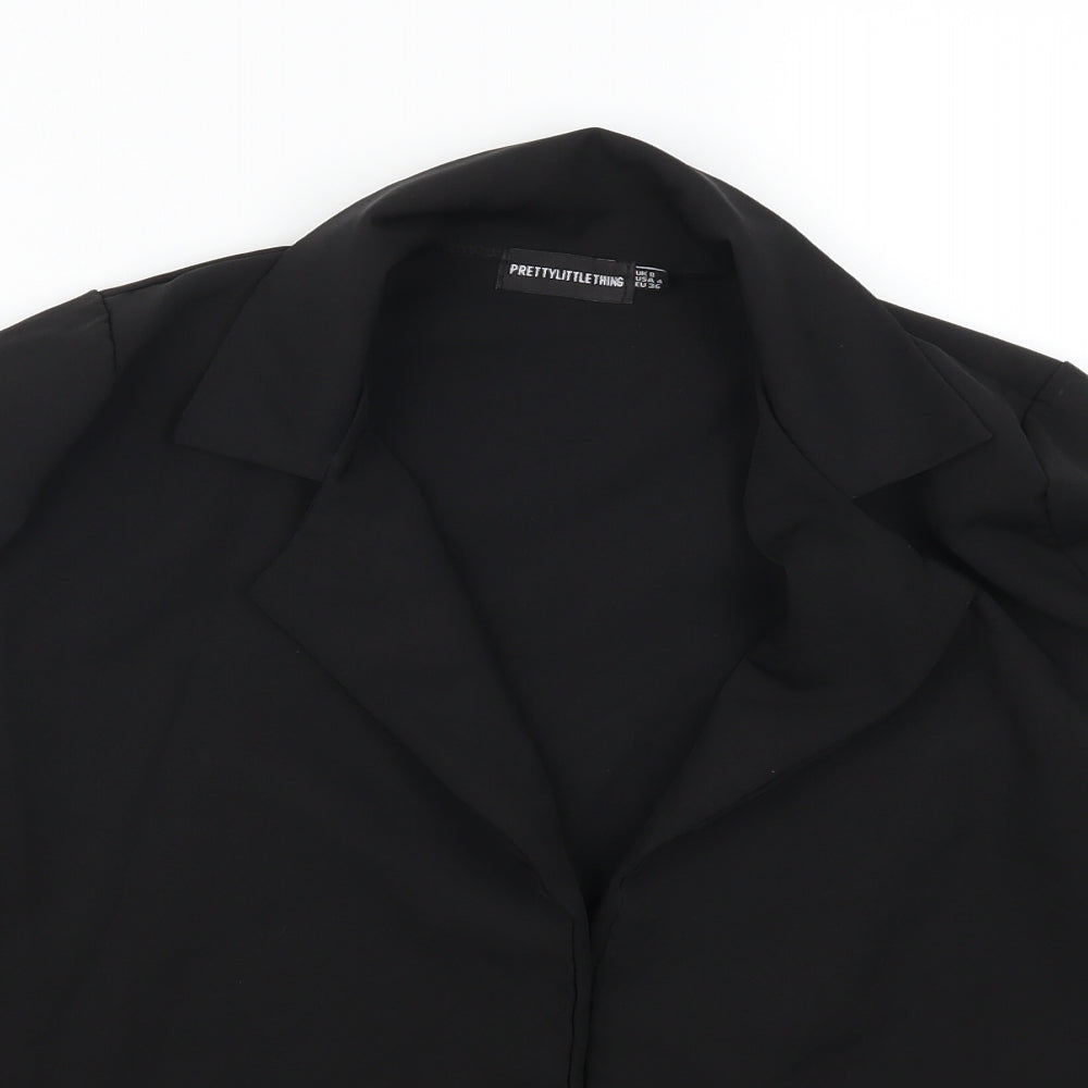 Pretty Little Thing Womens Black   Jacket  Size 8