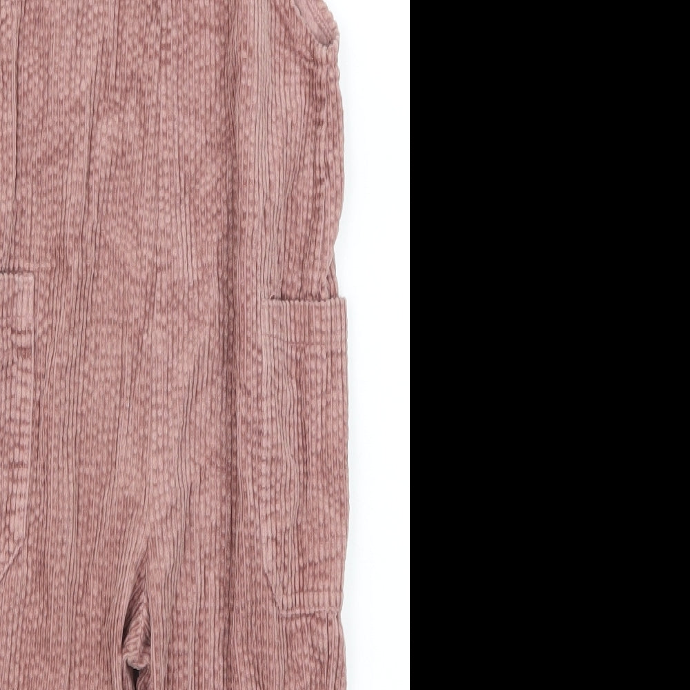 NEXT Girls Pink  Corduroy Jumpsuit One-Piece Size 2-3 Years
