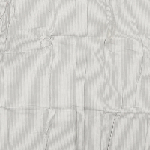 New Fast Mens Grey Striped   Dress Shirt Size 2XL