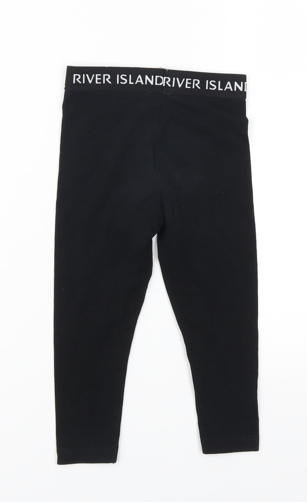 River Island Girls Black   Capri Leggings Size 18-24 Months
