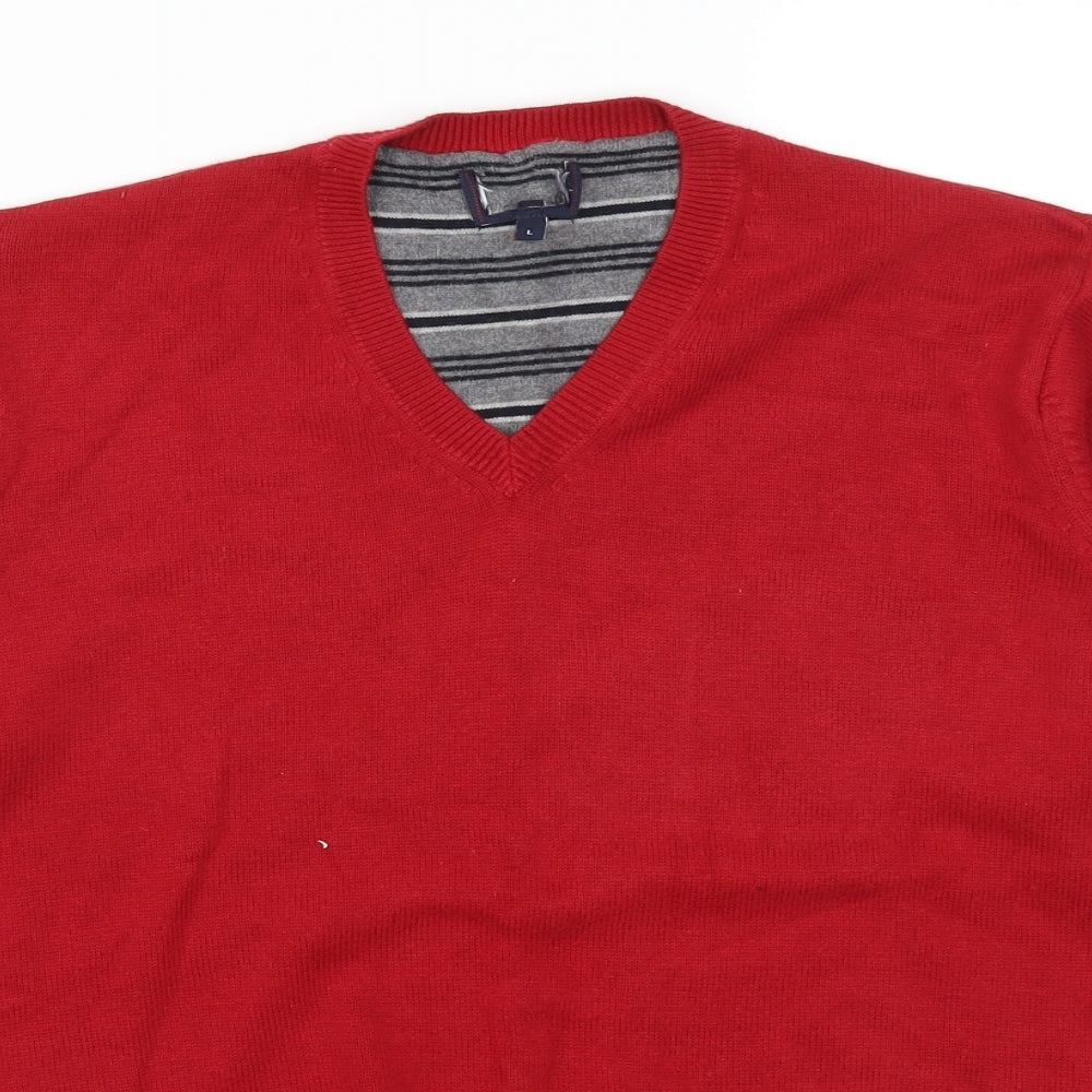 Preworn Mens Red   Pullover Jumper Size L