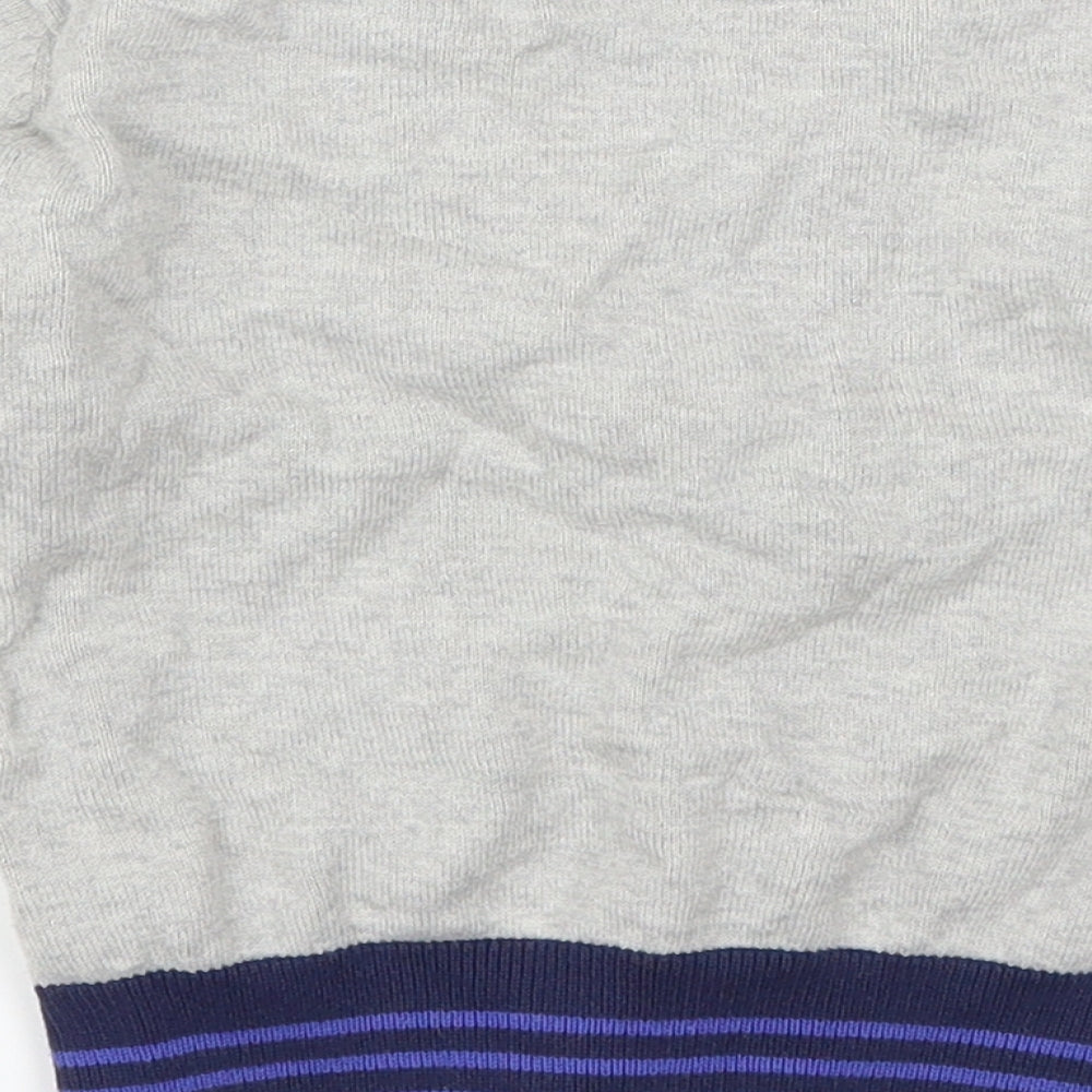 F&F Boys Grey   Cardigan Jumper Size 3-4 Years  - Blue