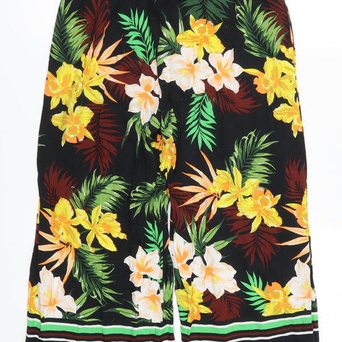George Womens Multicoloured Floral  Cropped Trousers Size 8 L20 in