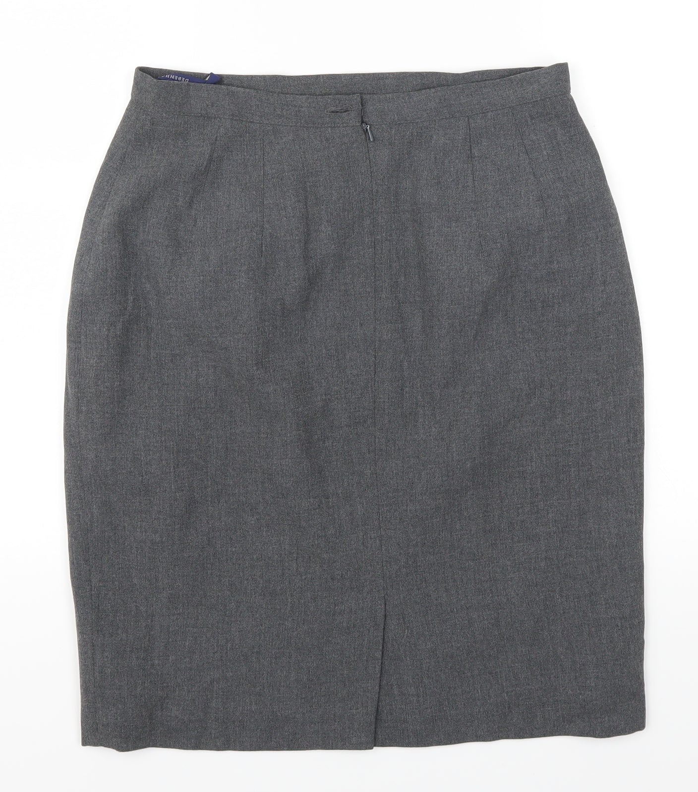 Debenhams Womens Grey   Straight & Pencil Skirt Size 12