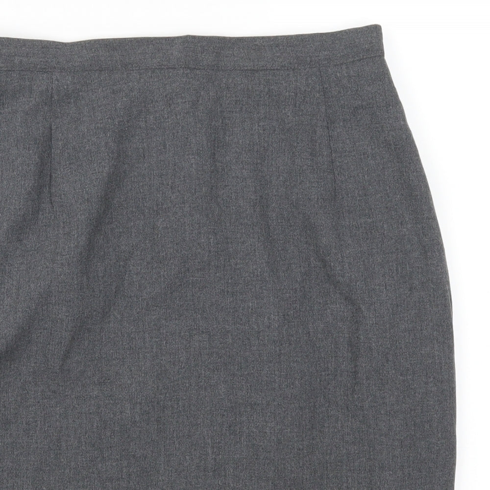 Debenhams Womens Grey   Straight & Pencil Skirt Size 12