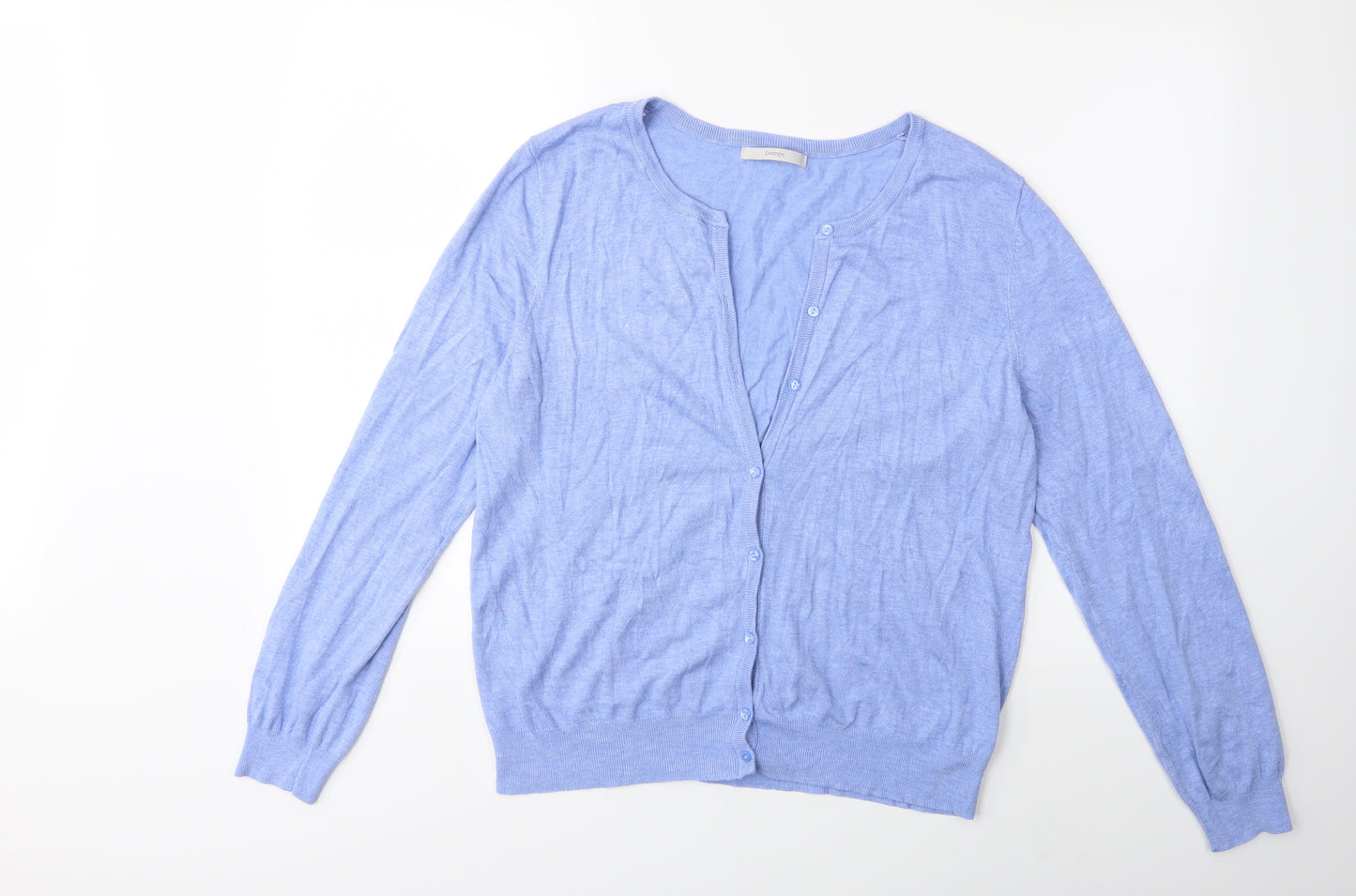 George Womens Blue  Knit Cardigan Jumper Size 16