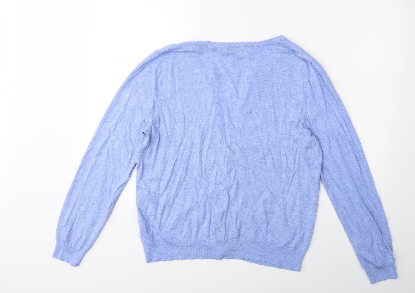 George Womens Blue  Knit Cardigan Jumper Size 16