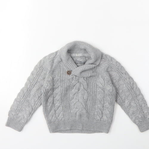 Primark Baby Grey  Knit Pullover Jumper Size 12-18 Months