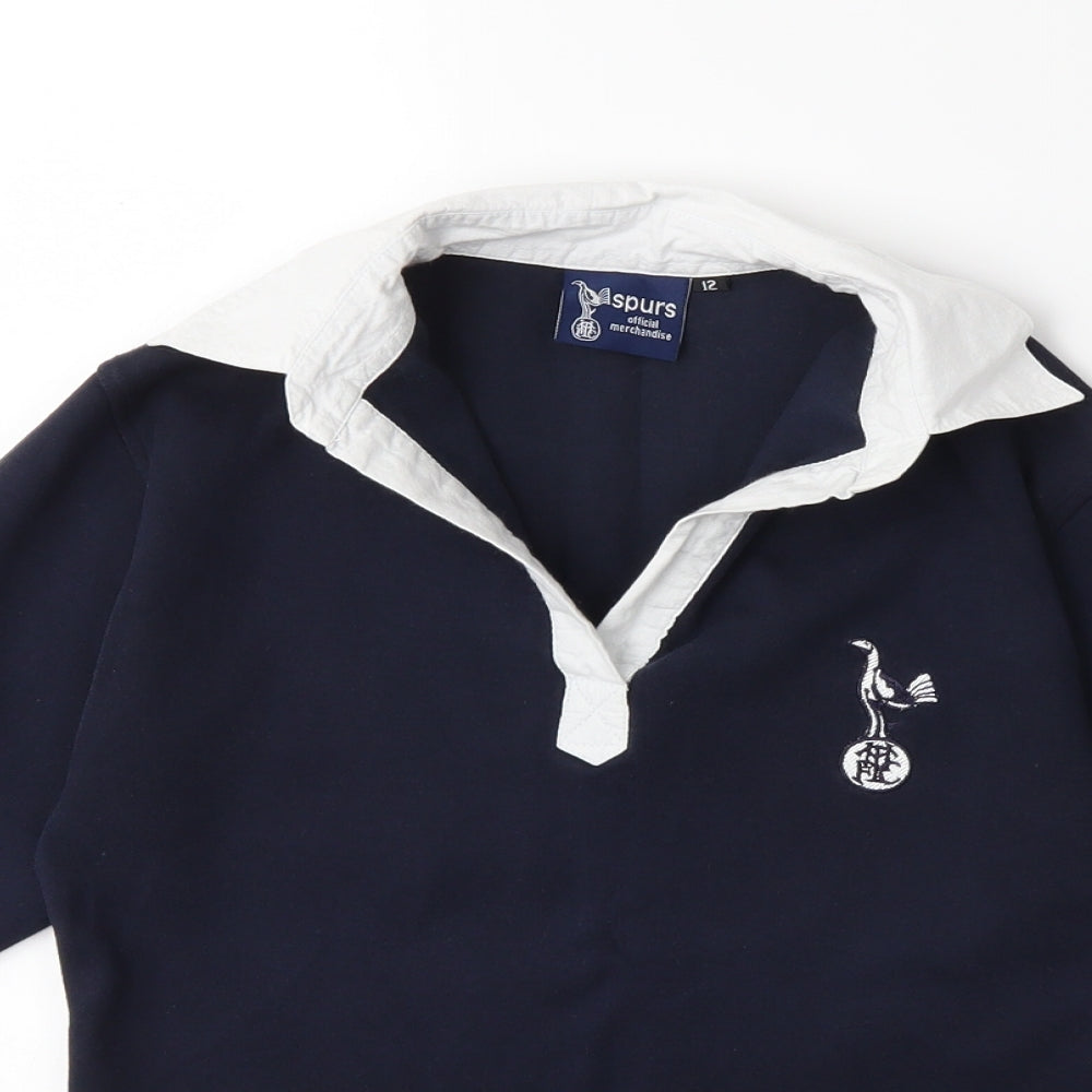 Tottenham Hotspur F.C. Womens Blue   Basic Polo Size 12