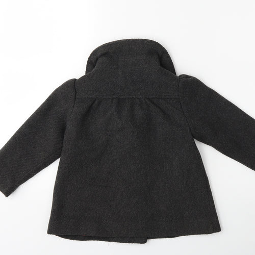 Gap Girls Grey   Overcoat Coat Size 3 Years