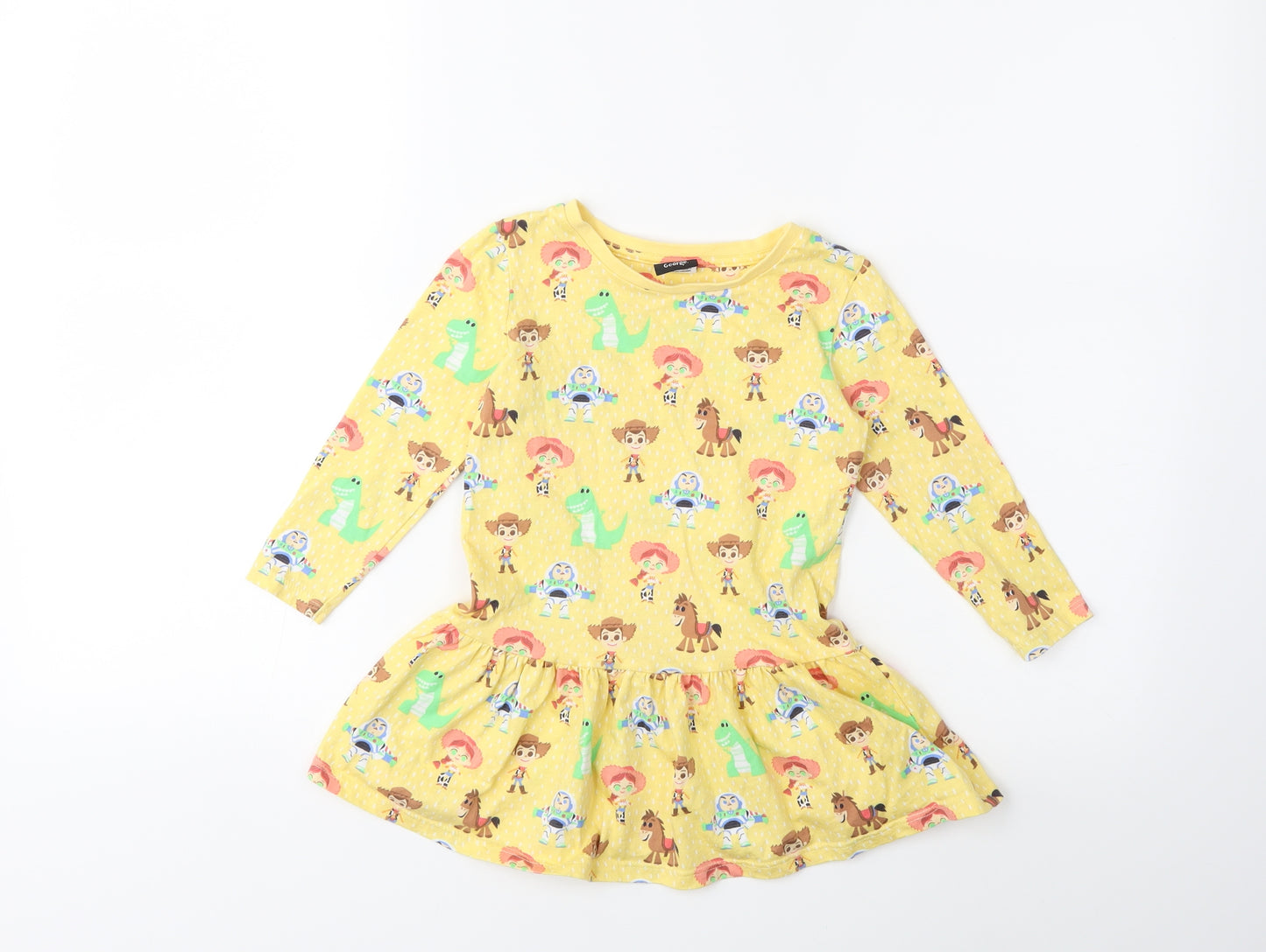 George Baby Yellow   T-Shirt Dress  Size 18-24 Months  - Toy Story