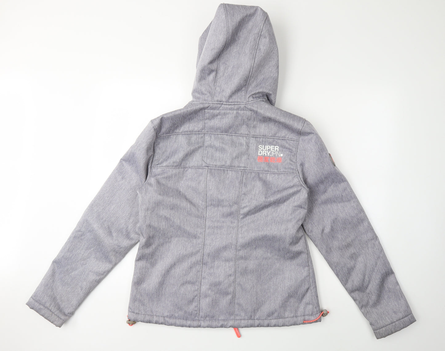 Superdry Womens Grey   Rain Coat Coat Size M