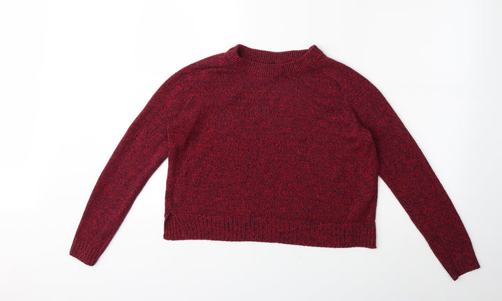 H&M Womens Red  Knit Pullover Jumper Size M