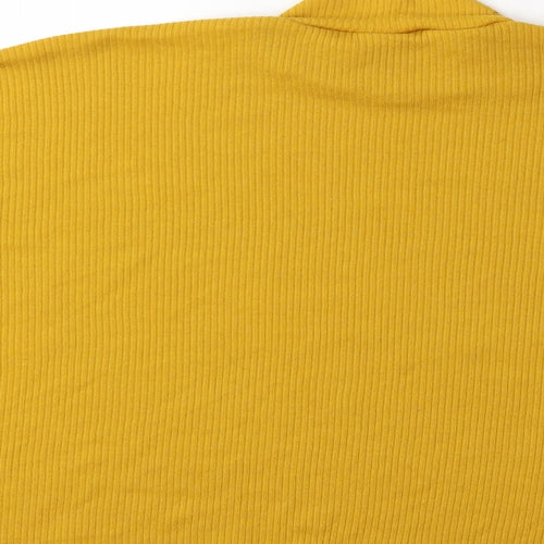 H&M Womens Yellow  Knit Pullover Jumper Size L