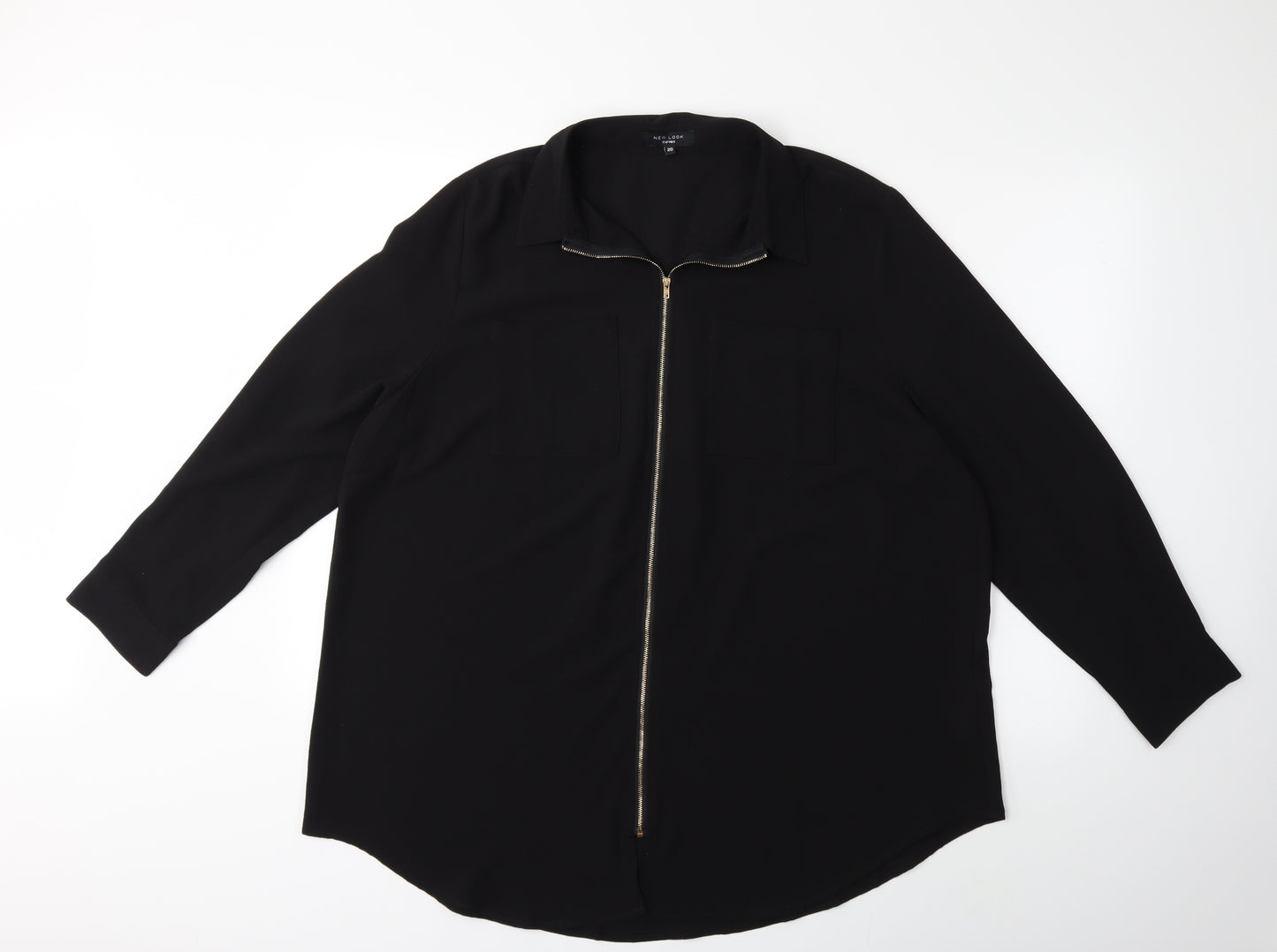 New Look Womens Black   Basic Blouse Size 20