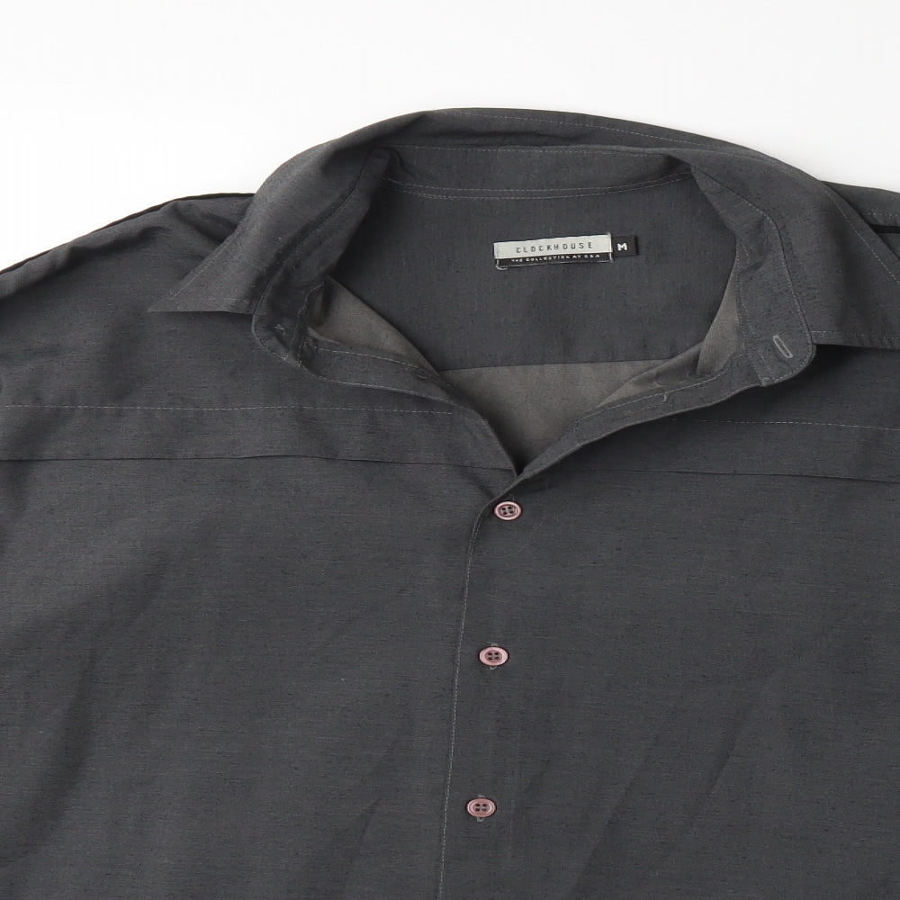 Clockhouse Mens Grey    Dress Shirt Size M