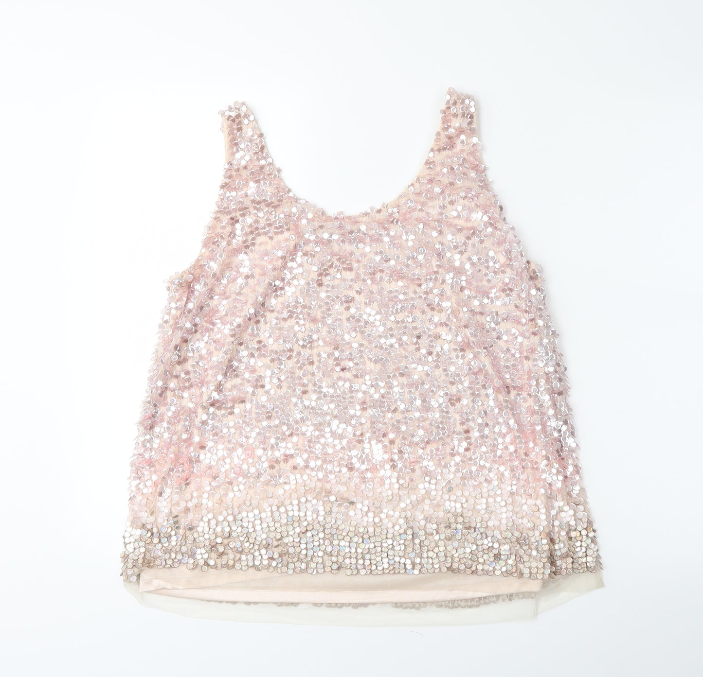 French Connection Womens Pink   Basic Tank Size 14