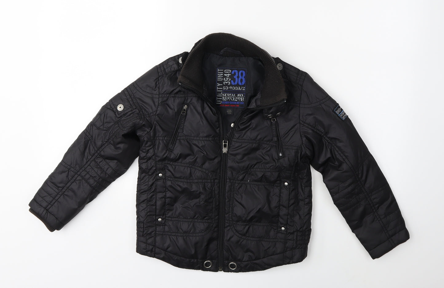 NEXT Boys Black   Jacket Coat Size 6 Years