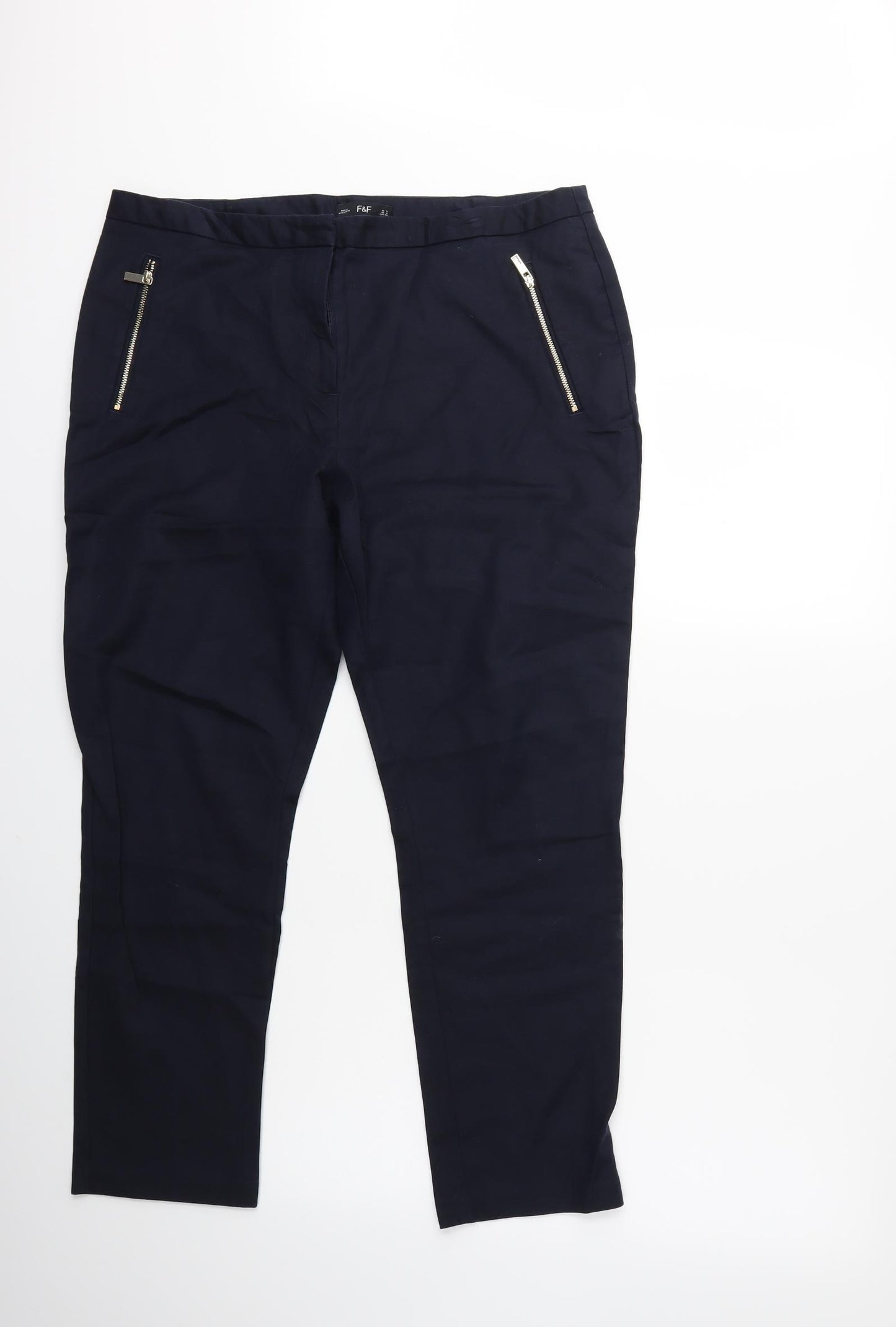 F&F Womens Blue   Snow Pants Trousers Size 16 L26 in