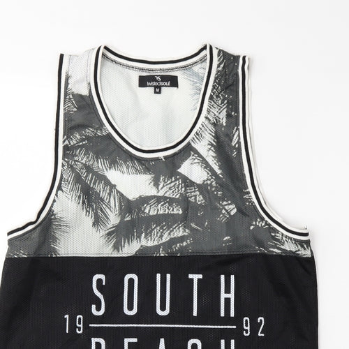 Twisted Soul Mens Grey    T-Shirt Size M