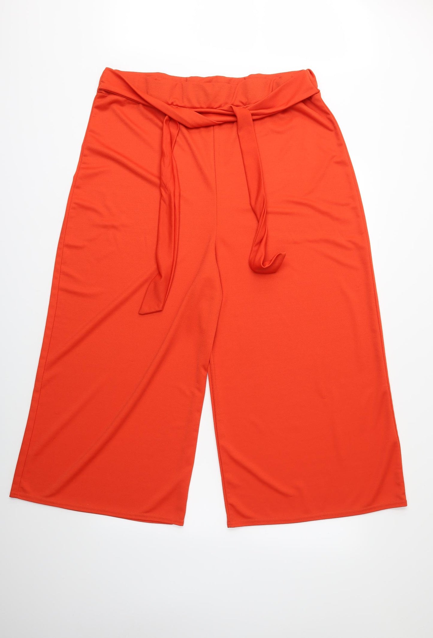 Boohoo Womens Orange   Trousers  Size 24 L23 in