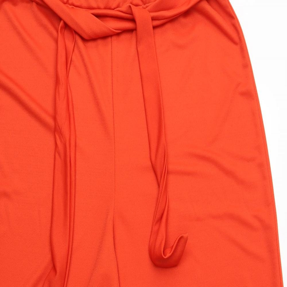 Boohoo Womens Orange   Trousers  Size 24 L23 in