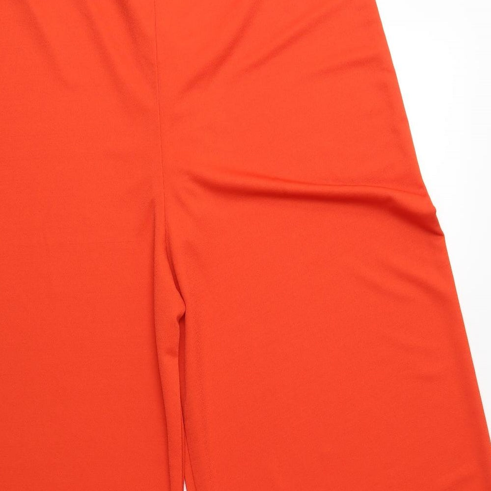 Boohoo Womens Orange   Trousers  Size 24 L23 in