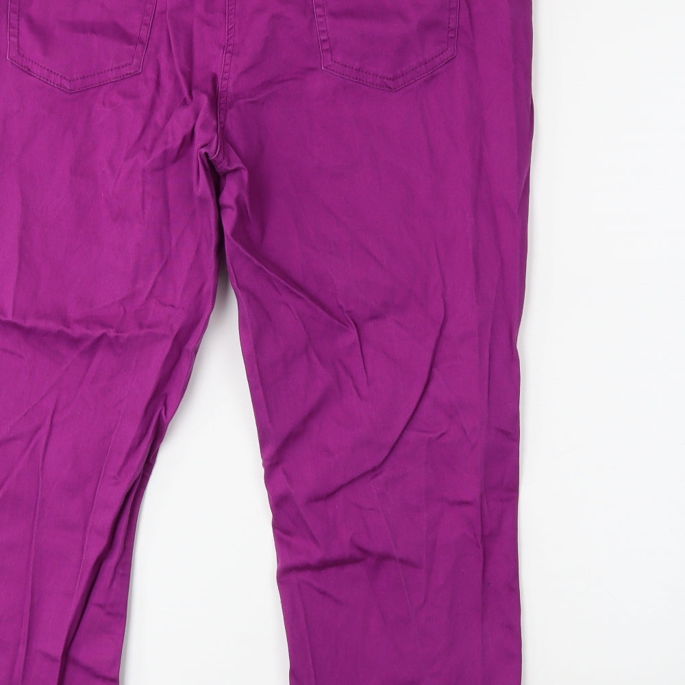 George Womens Purple  Denim Cropped Jeans Size 22 L22 in