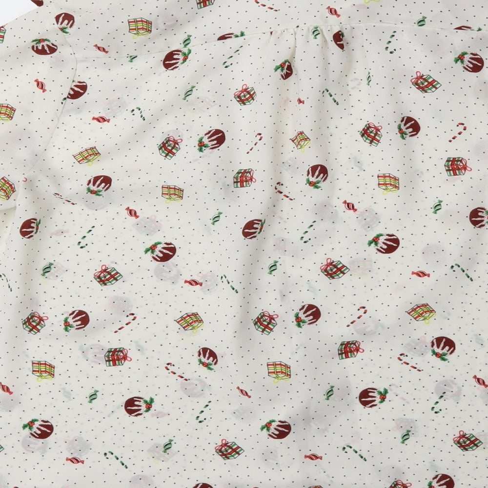 George Womens White   Basic Blouse Size 18  - chrismtas