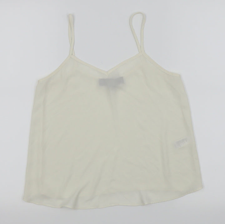 Topshop Womens White Camisole Tank Size 6