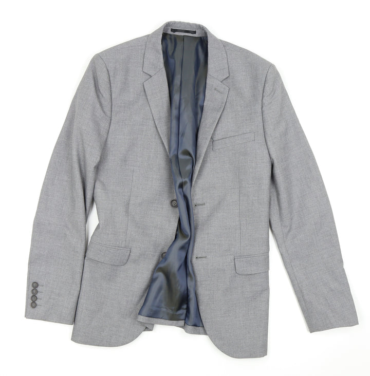 Topman Mens Grey Jacket Suit Jacket Size 38