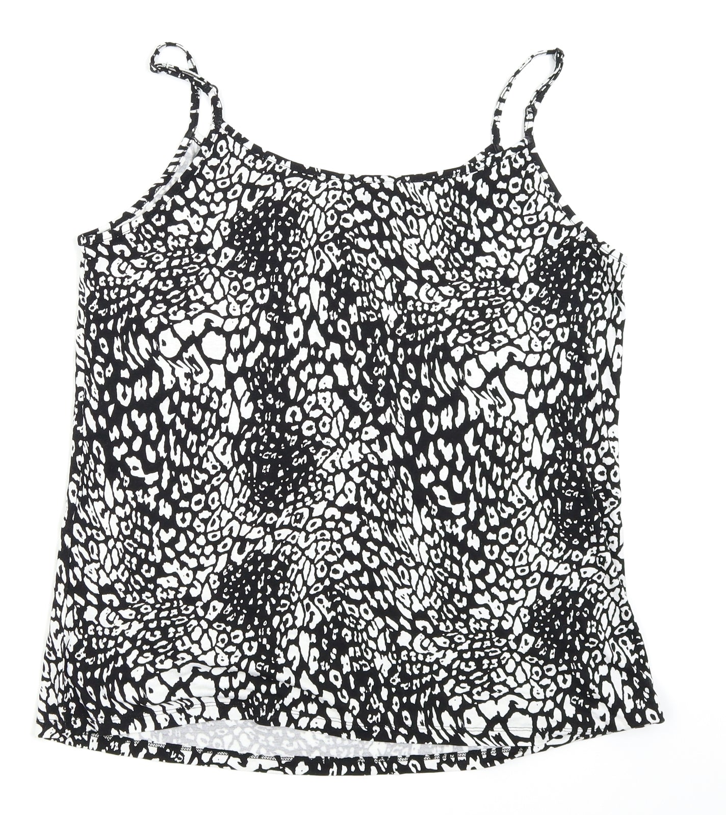 Asda George Womens Black Animal Print  Camisole Tank Size 14