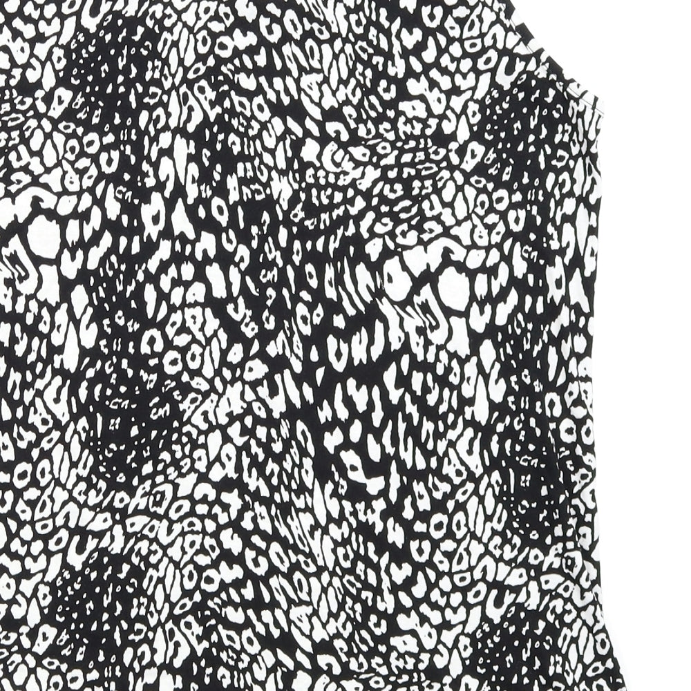 Asda George Womens Black Animal Print  Camisole Tank Size 14