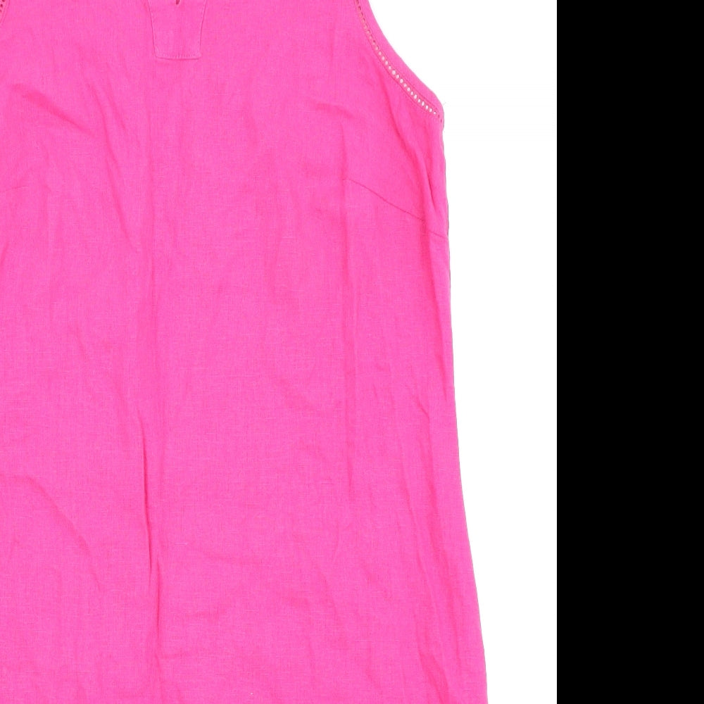 Asda George Womens Pink Houndstooth  Fit & Flare  Size 14