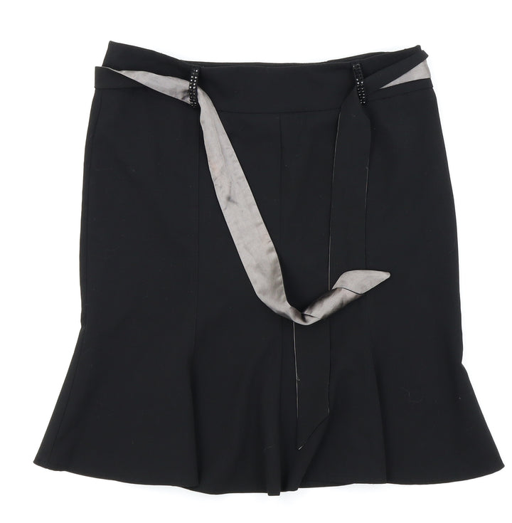River Island Womens Black   Pleated Skirt Size 10