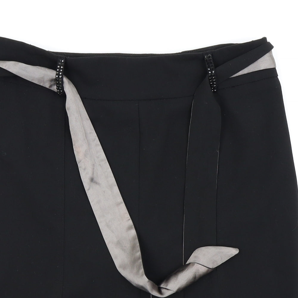 River Island Womens Black   Pleated Skirt Size 10