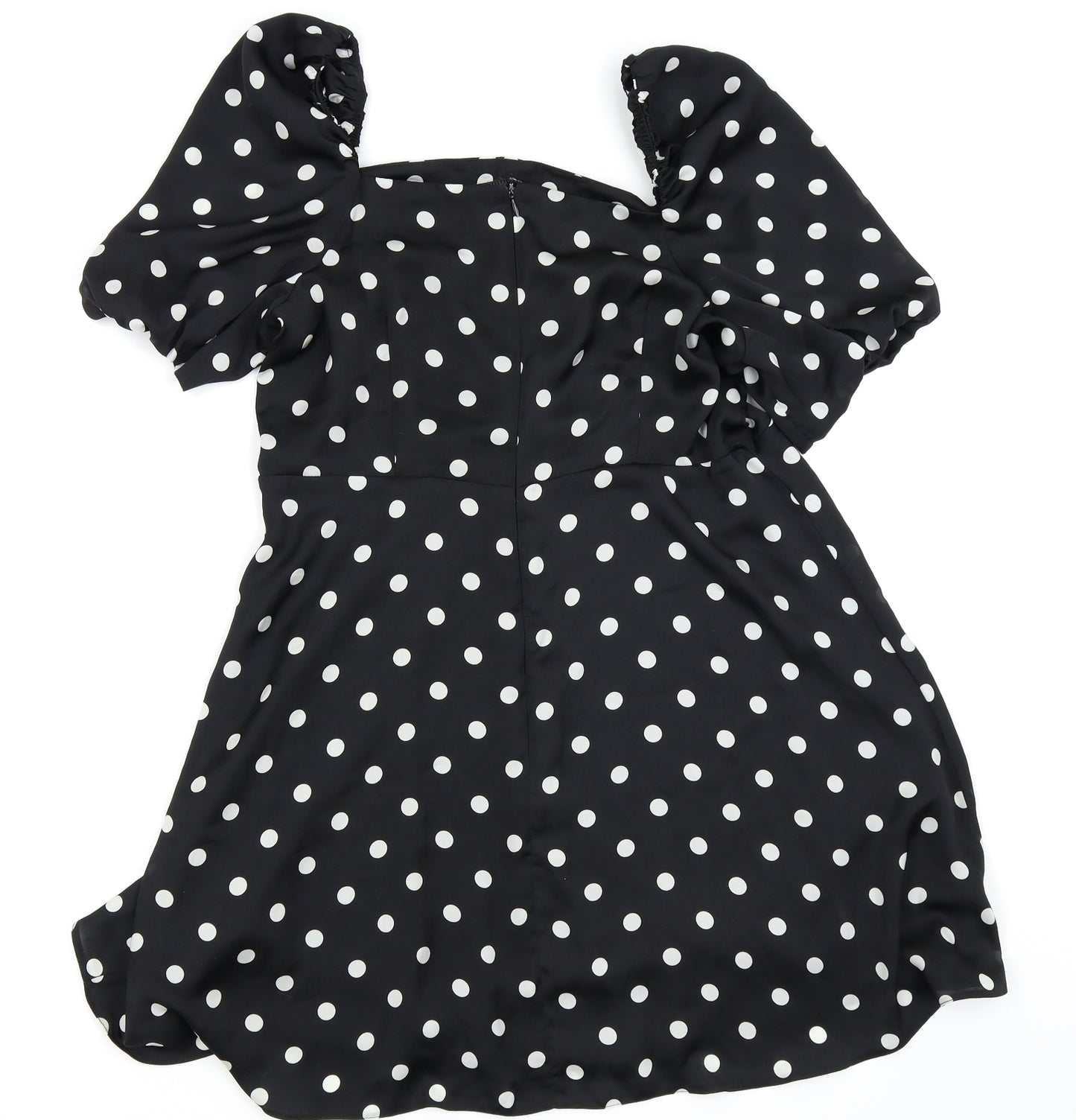 By Very Womens Beige Polka Dot  Fit & Flare  Size 16