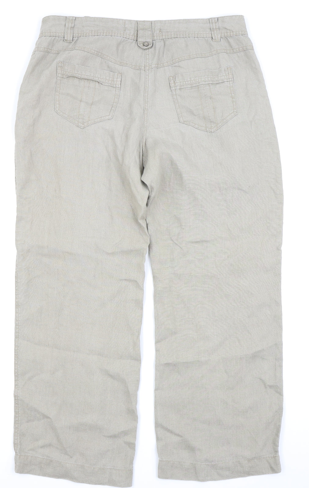 Asda George Womens Beige   Trousers  Size 14 L25.5 in