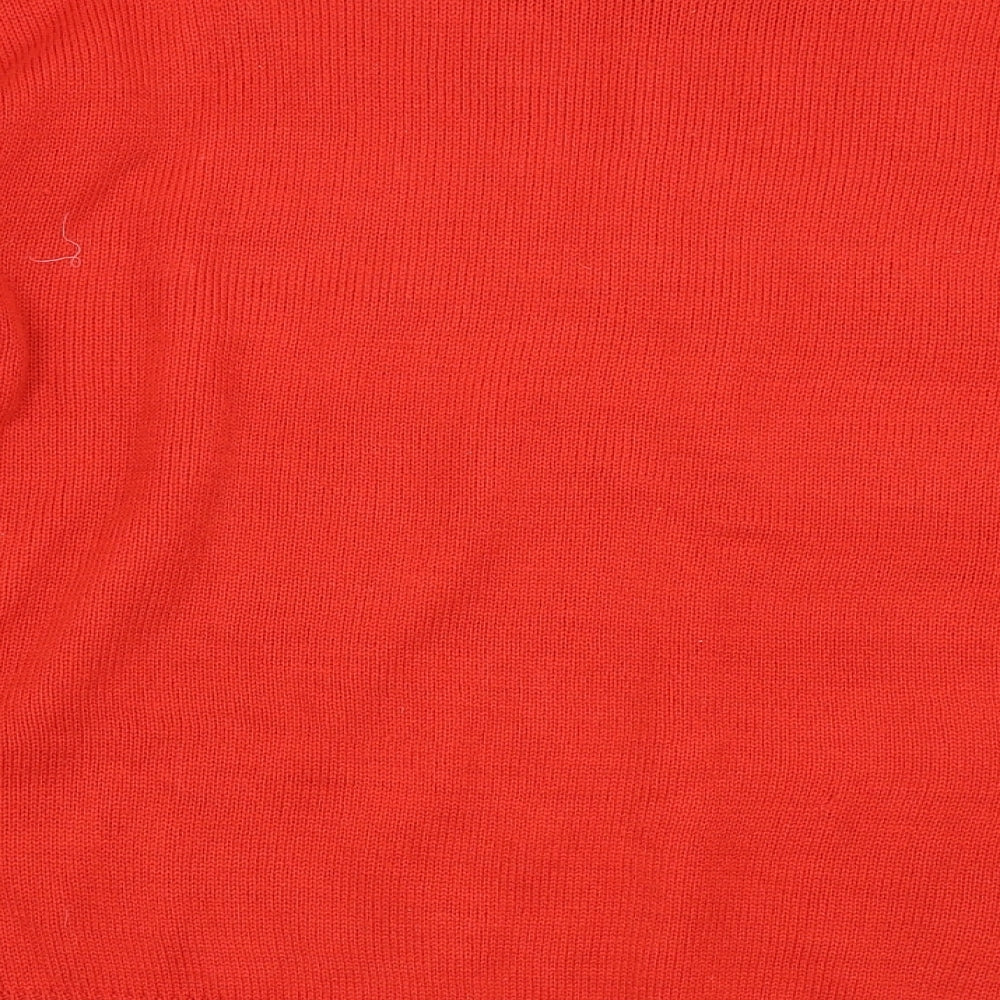 Your Style Womens Red Polka Dot  Pullover Jumper Size 12  - Christmas  Jumper