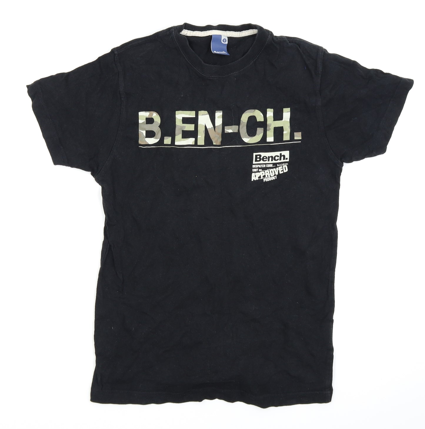 Bench Mens Black    T-Shirt Size S