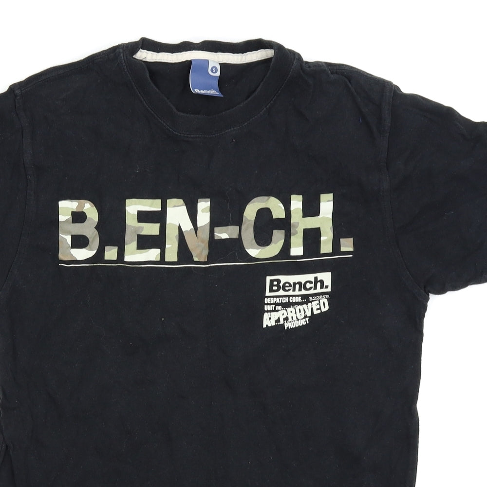 Bench Mens Black    T-Shirt Size S