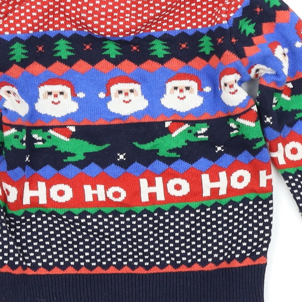F&F Boys Multicoloured   Pullover Jumper Size 2-3 Years  - Christmas  Jumper