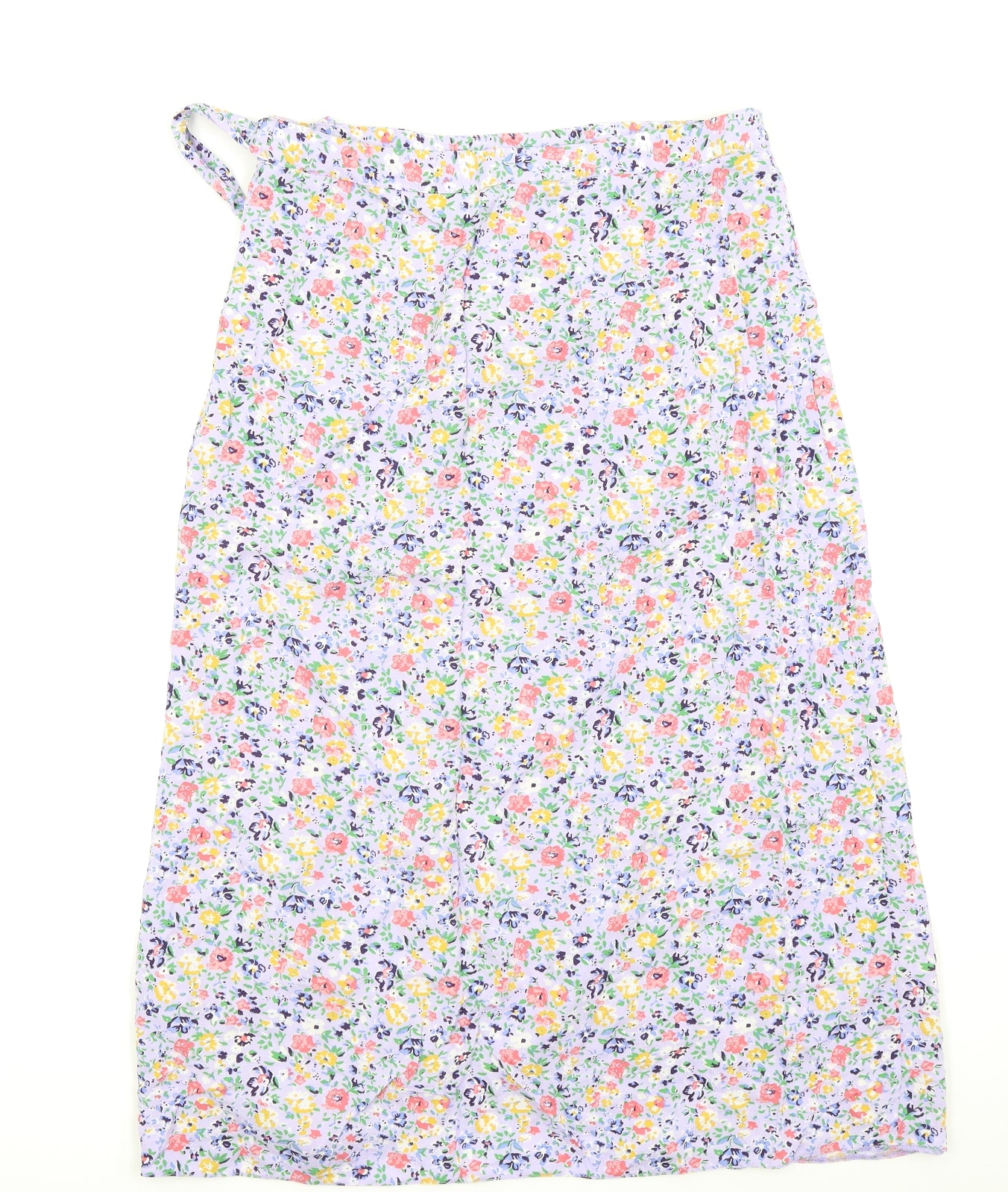 New Look Womens Pink Floral  Flare Skirt Size 12