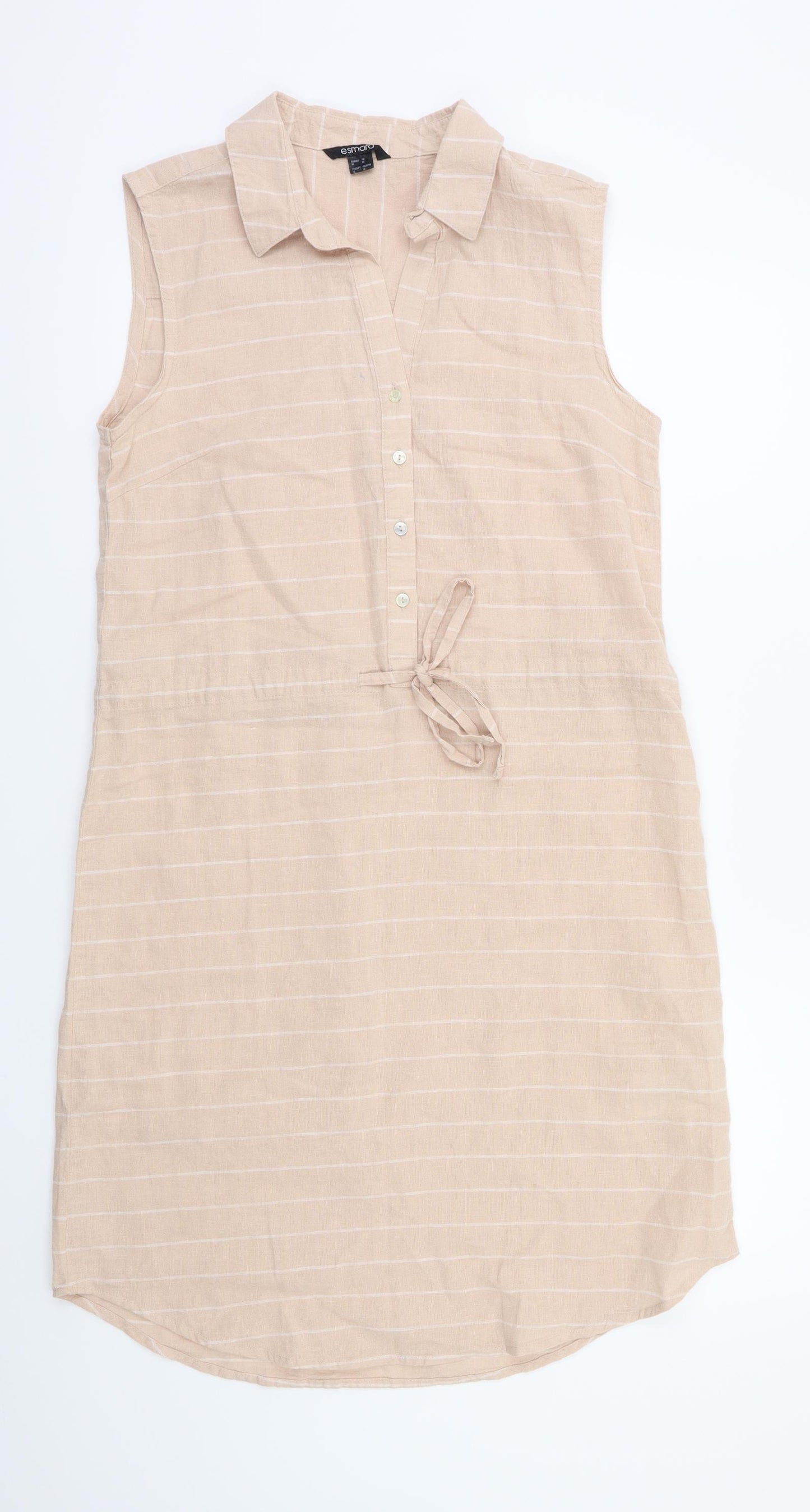 esmara  Womens Pink Striped  Fit & Flare  Size 10