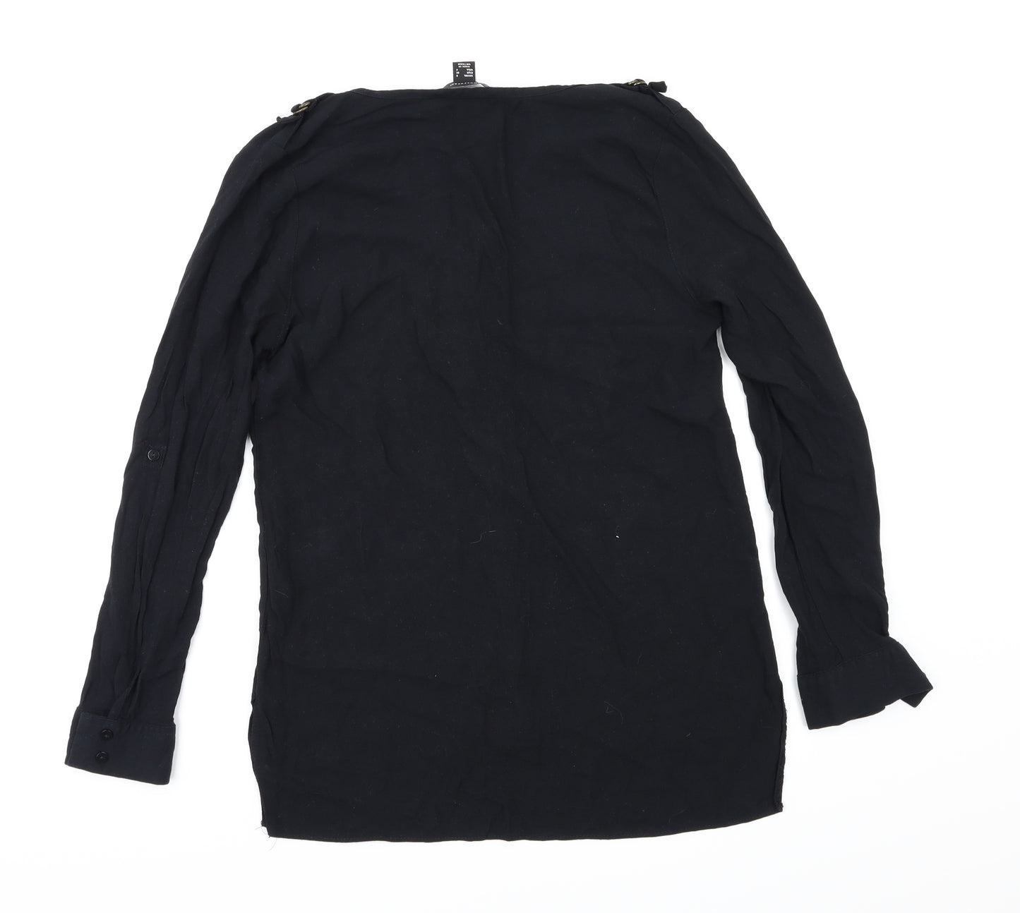 Primark  Womens Black   Basic Button-Up Size 8