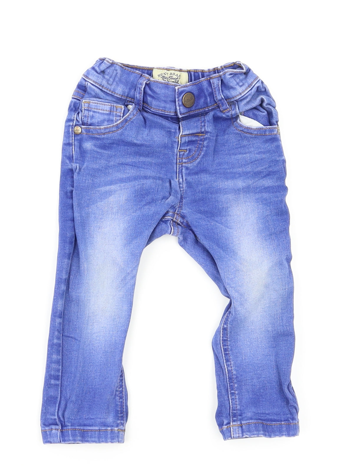 Next  Girls Blue   Cargo Jeans Size 9-12 Months