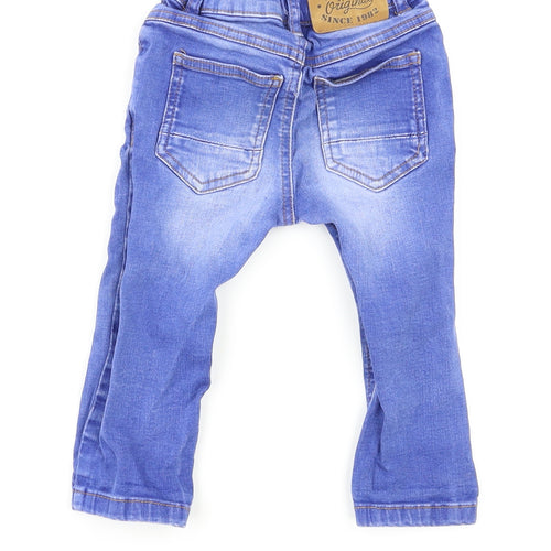 Next  Girls Blue   Cargo Jeans Size 9-12 Months
