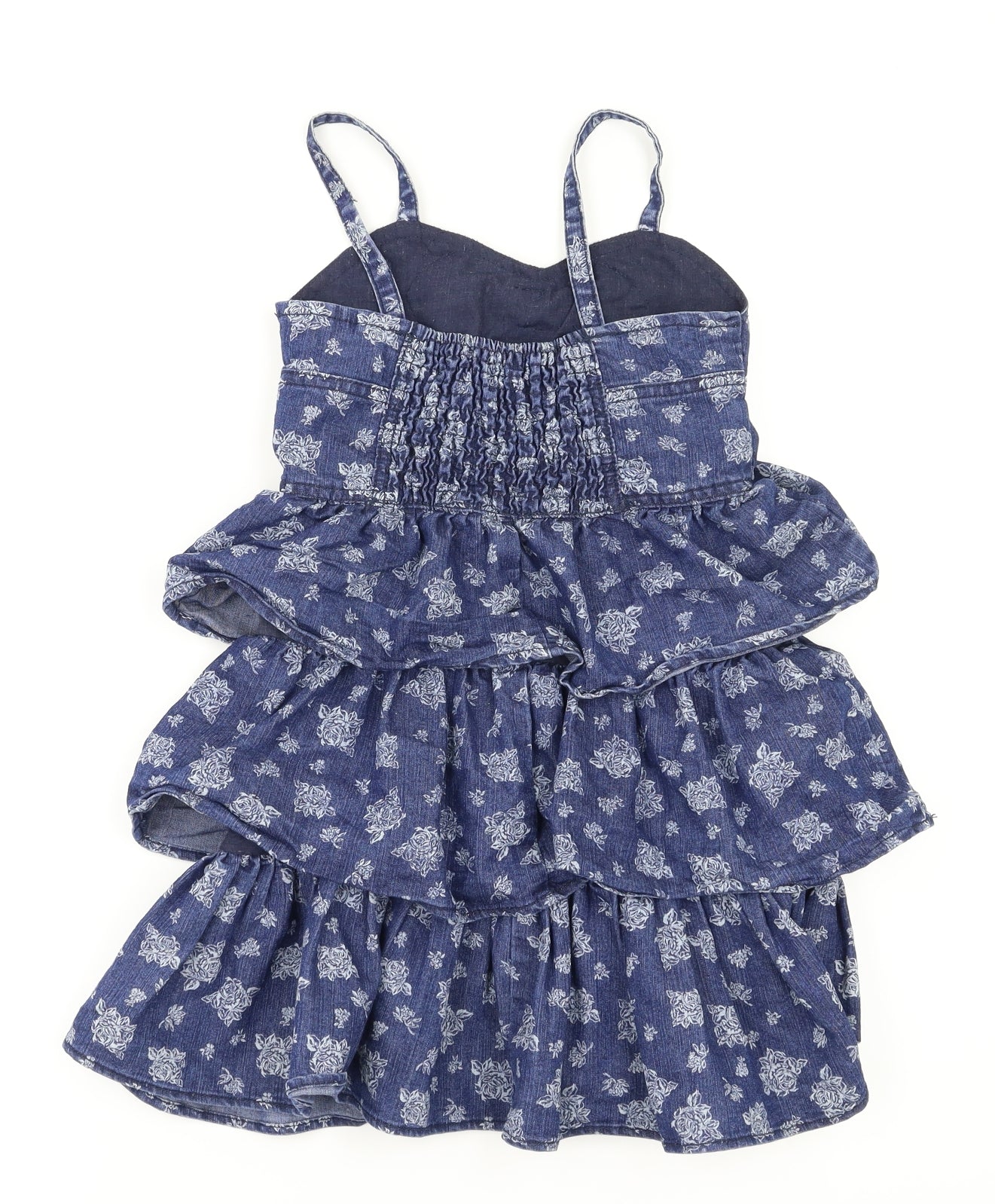 Beautiful like me  Girls Blue Floral  Fit & Flare  Size 6-7 Years
