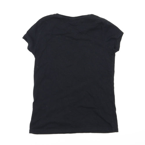F&F Girls Black   Basic T-Shirt Size 7-8 Years