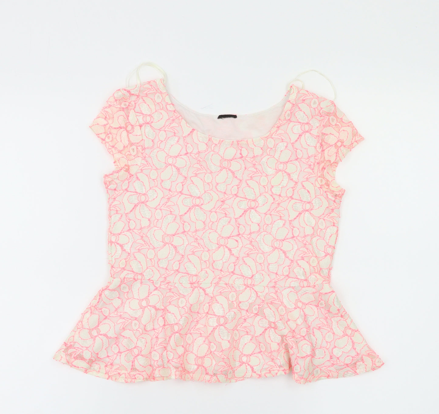 Preworn  Girls Pink   Basic T-Shirt Size 9-10 Years